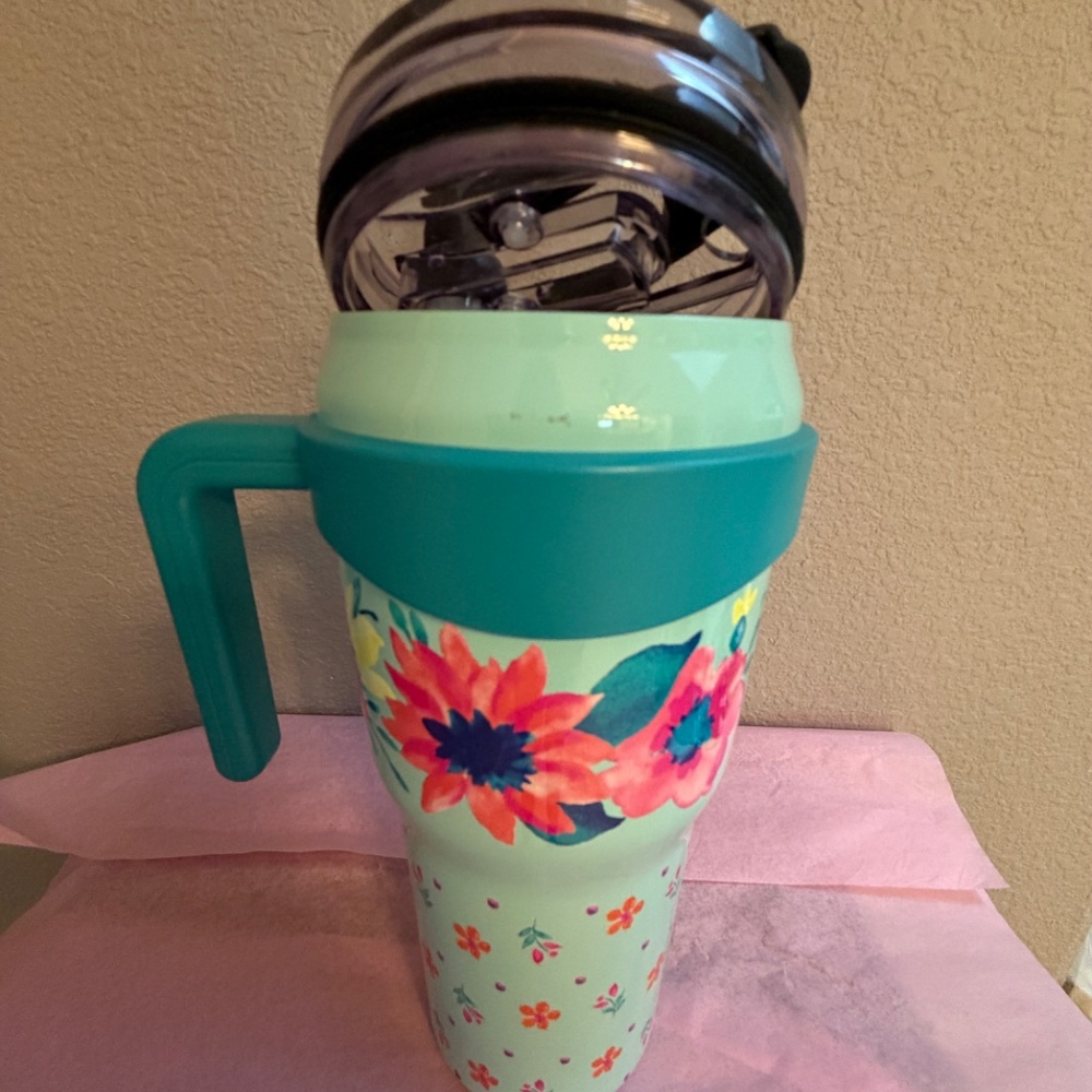 Pioneer Woman 40oz Stainless Steel Insulated Tumbler~Great Condition - Picture 2 of 7